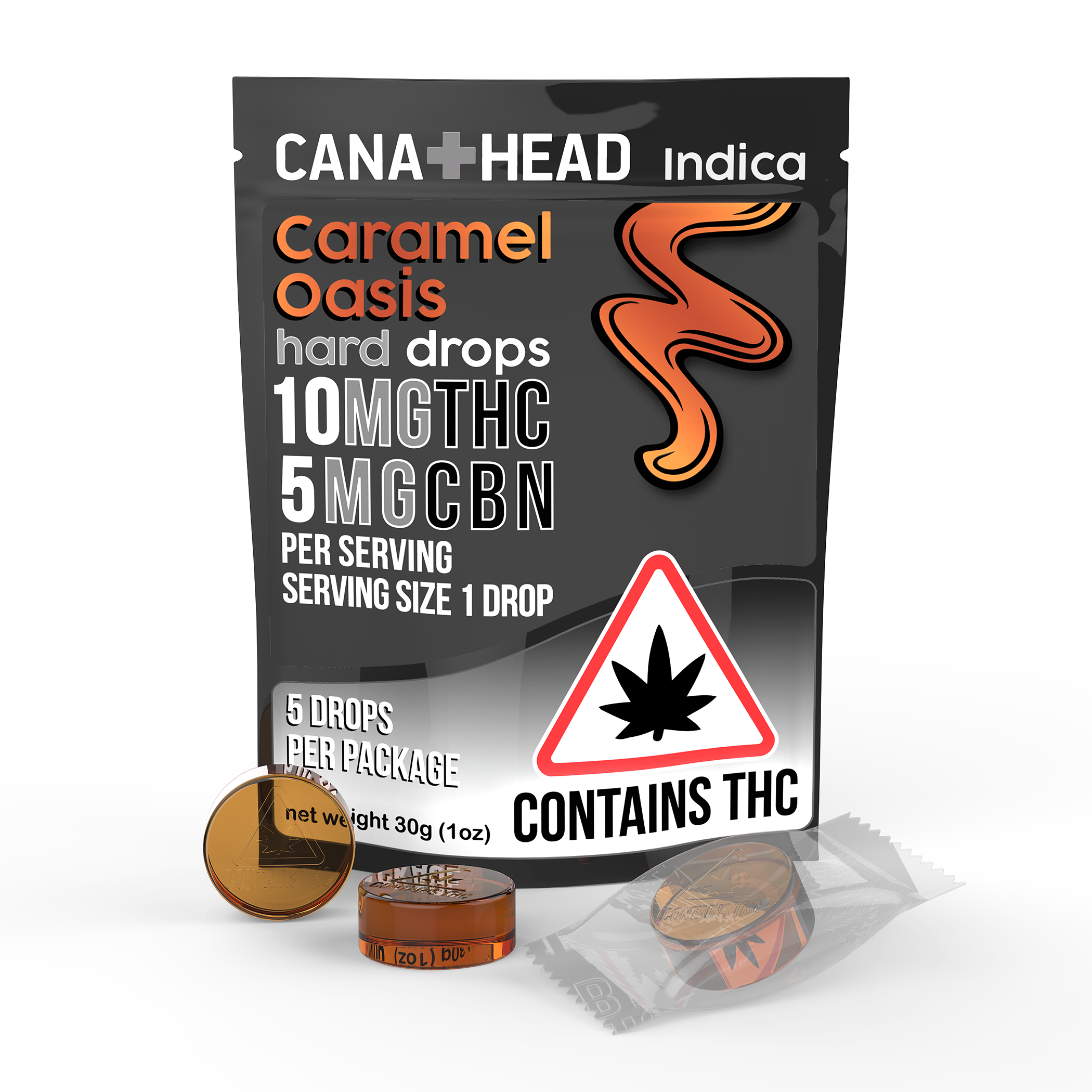 Photograph of product: Caramel Oasis 2:1 TH-oui:CBN | Lozenges | 50mg