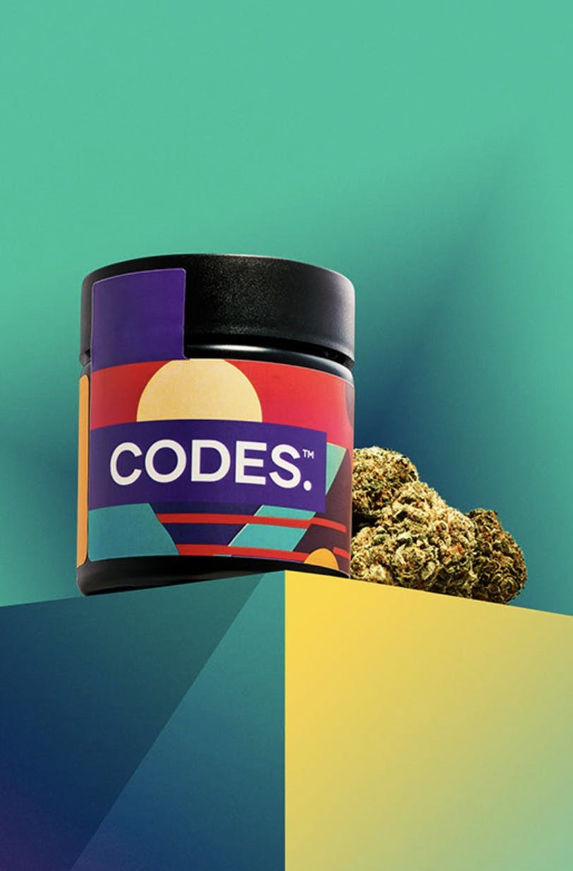 Photograph of product: CODES - PREPACK - 3.5G - TRIANGLE MINTS - HYBRID