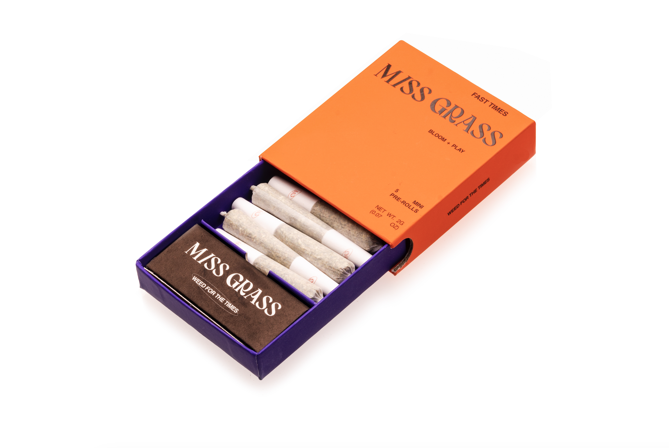 Photograph of product: Miss Grass  |  Fast Times  | Pre-Rolls | 5 pack 2g