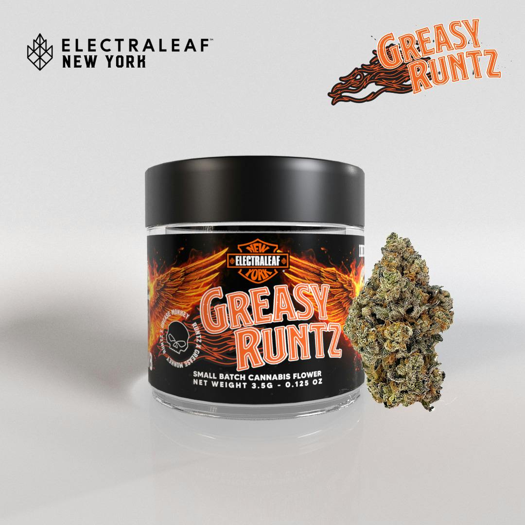 Photograph of product: Greasy Runtz- ELETRALEAF- Flower - 3.5g