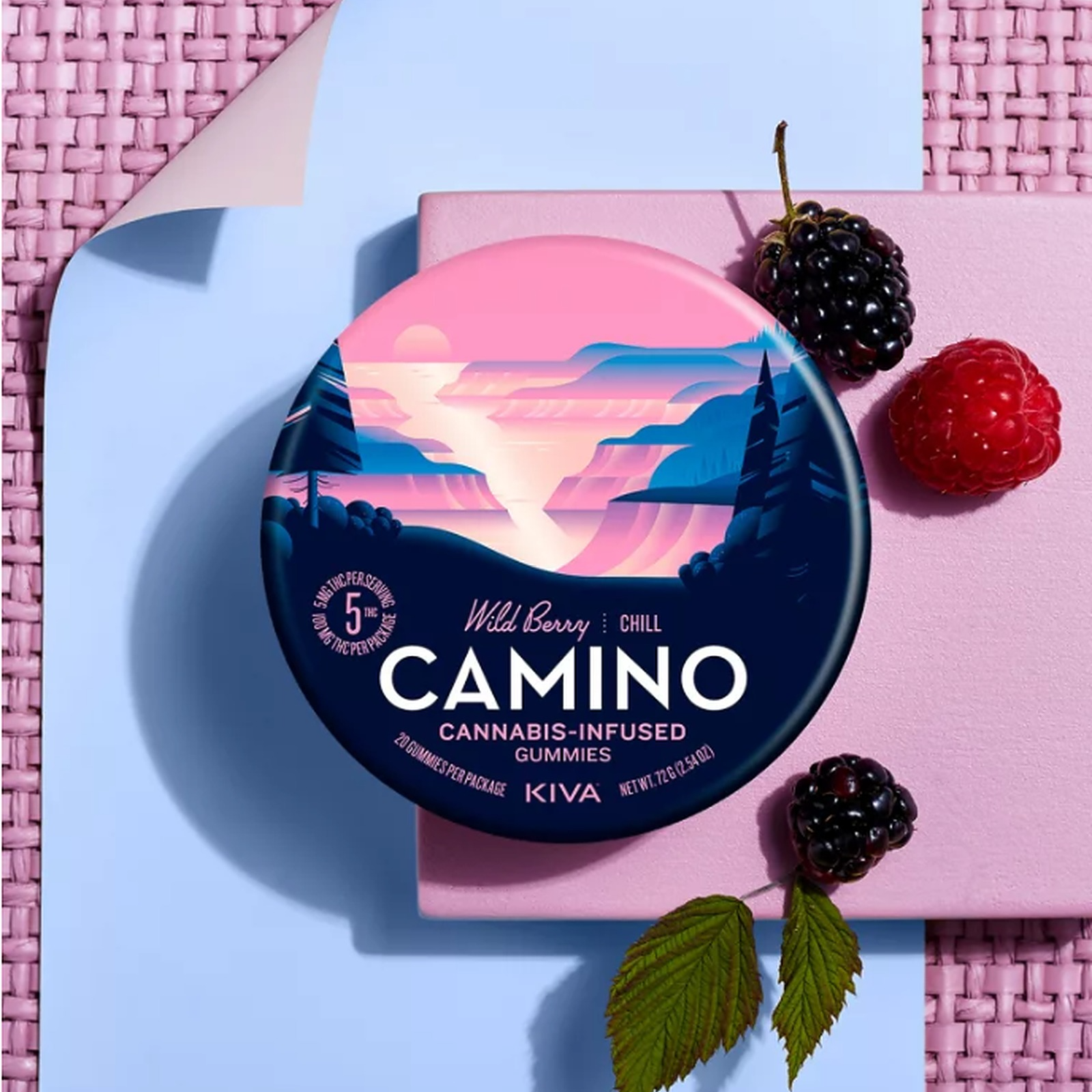 Photograph of product: Kiva Camino | Wildberry Gummies 20Pk- Indica