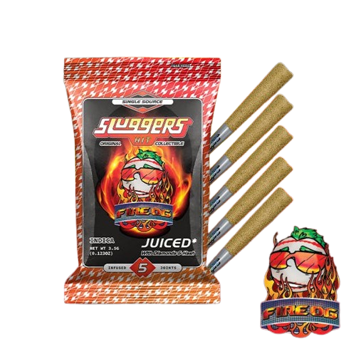 Photograph of product: Sluggers | Fire Og Infused Pre-Rolls (5 Pack) | 3.5g