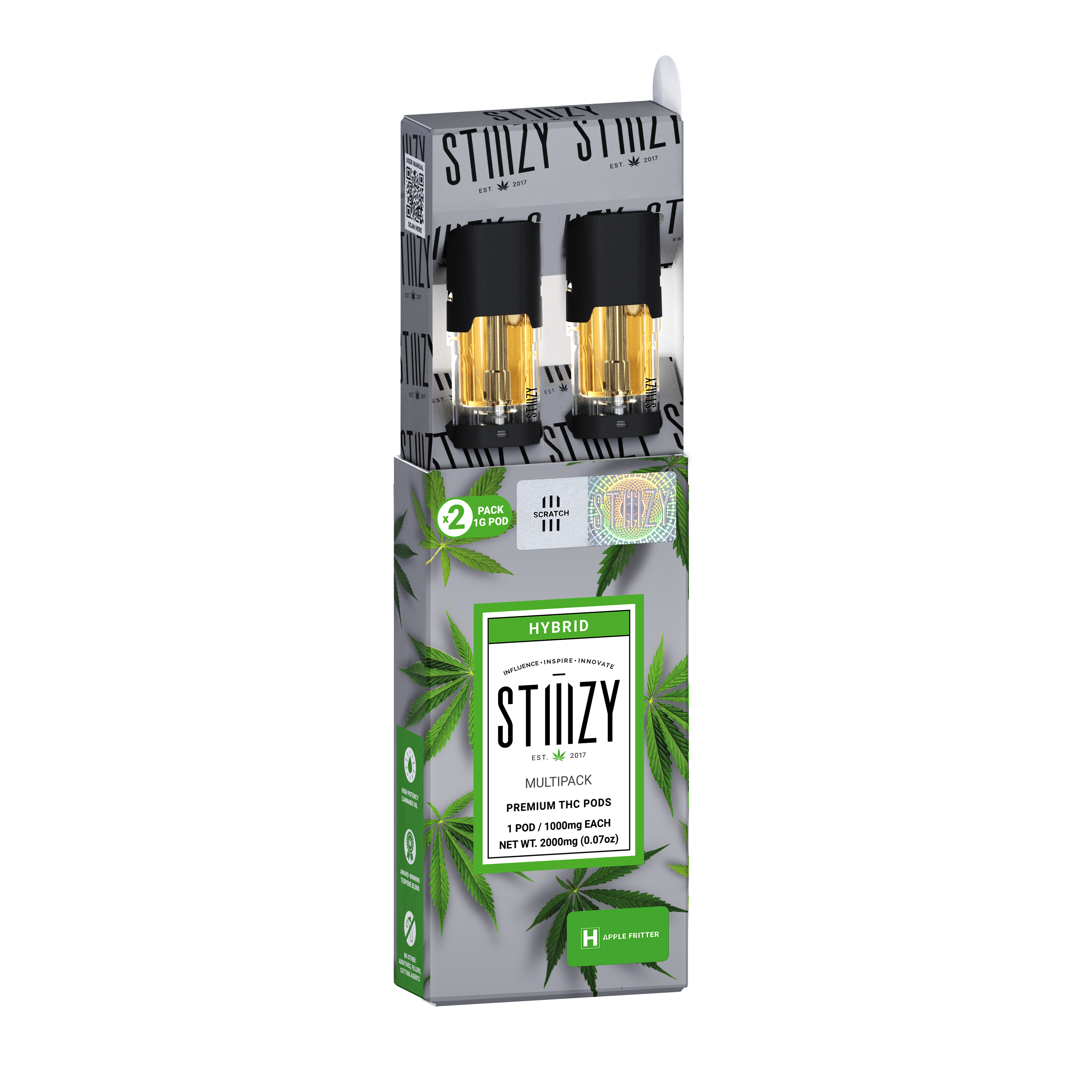Photograph of product: Stiiizy - Pod Distillate 2pk - Apple Fritter (H) (2.0g)