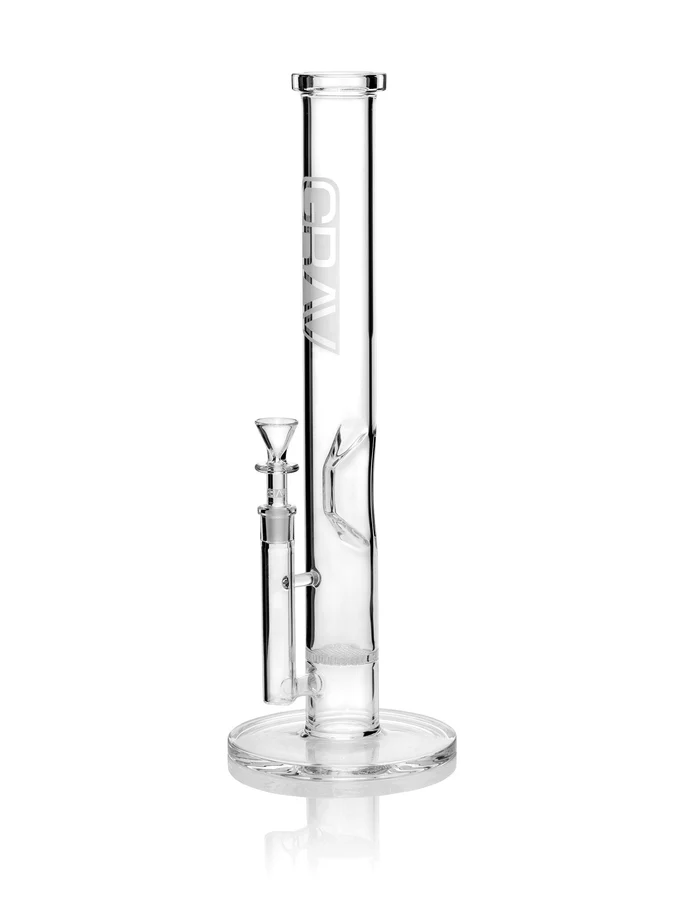 Photograph of product: GRAV | Large Clear Straight Base Water Pipe