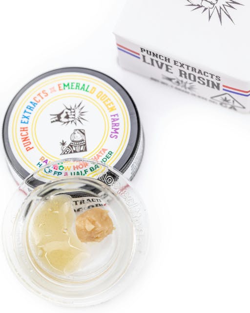 Photograph of product: Rainbow Horchata | 1g Tier 2 Live Rosin Half & Half