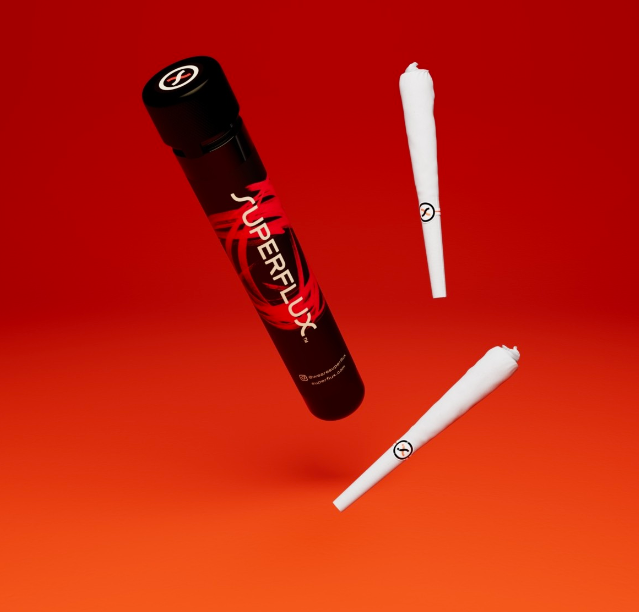 Photograph of product: Roasted Garlic Glue Diamond Infused Preroll 2pk