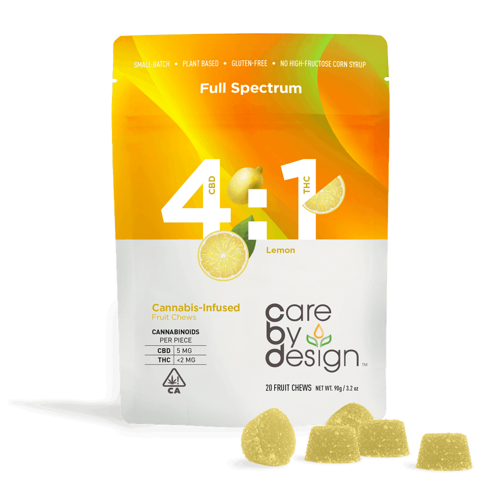 Photograph of Product: CARE BY DESIGN - GUMMIES - 4:1 CBD/THC LEMON