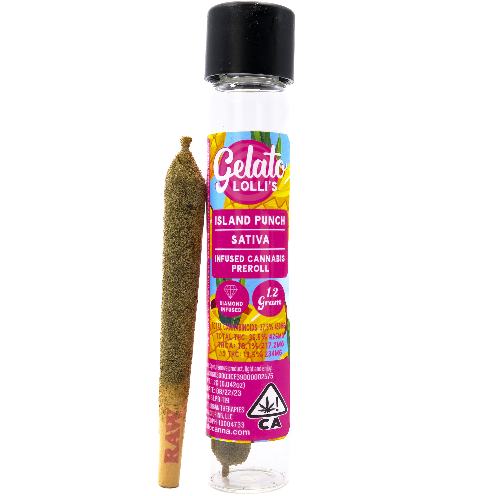 Photograph of product: Island Punch 1.2g Infused Pre-roll