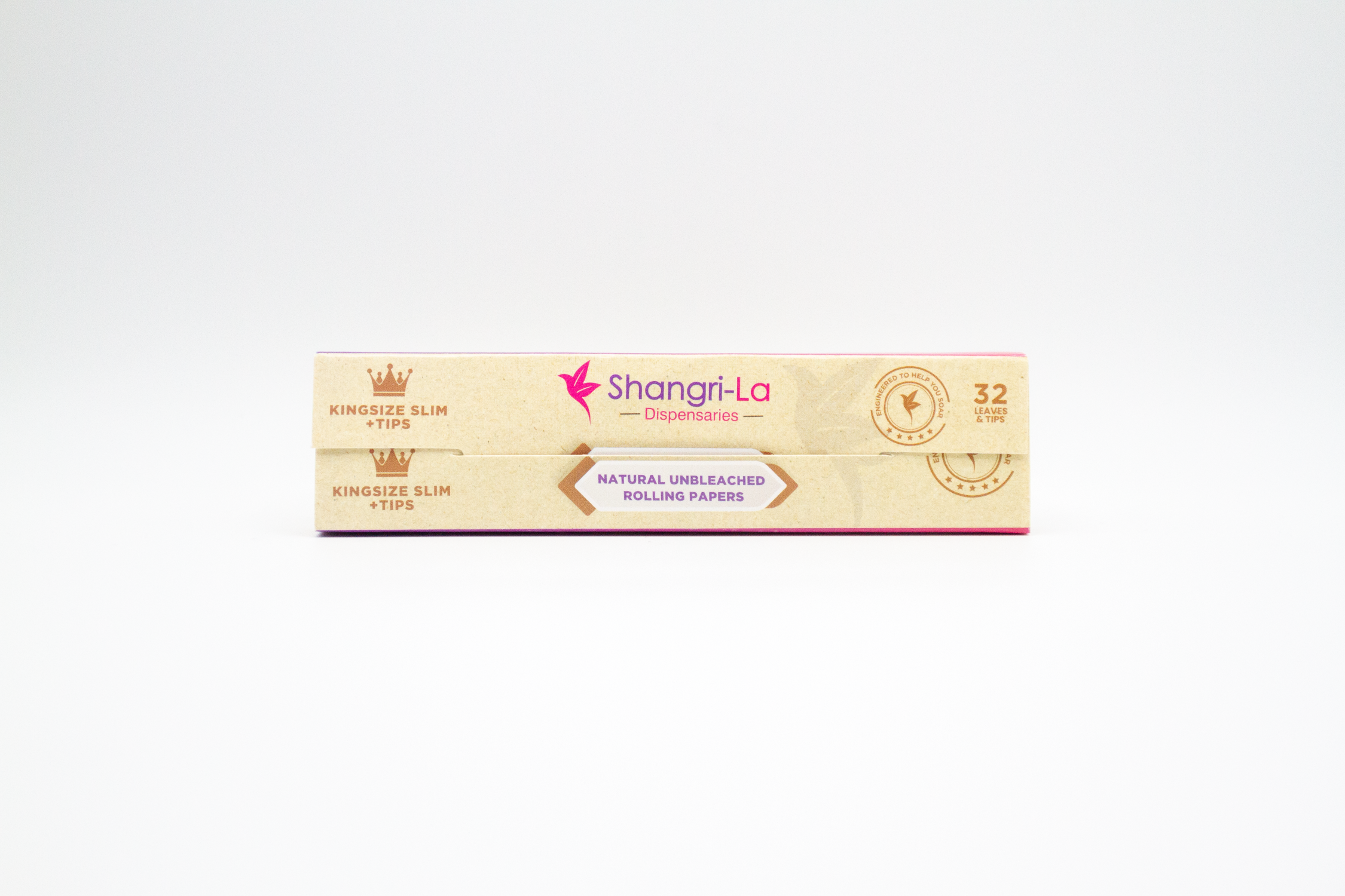 Photograph of product: Shangri-La - King Size Slim Rolling Papers + Tips