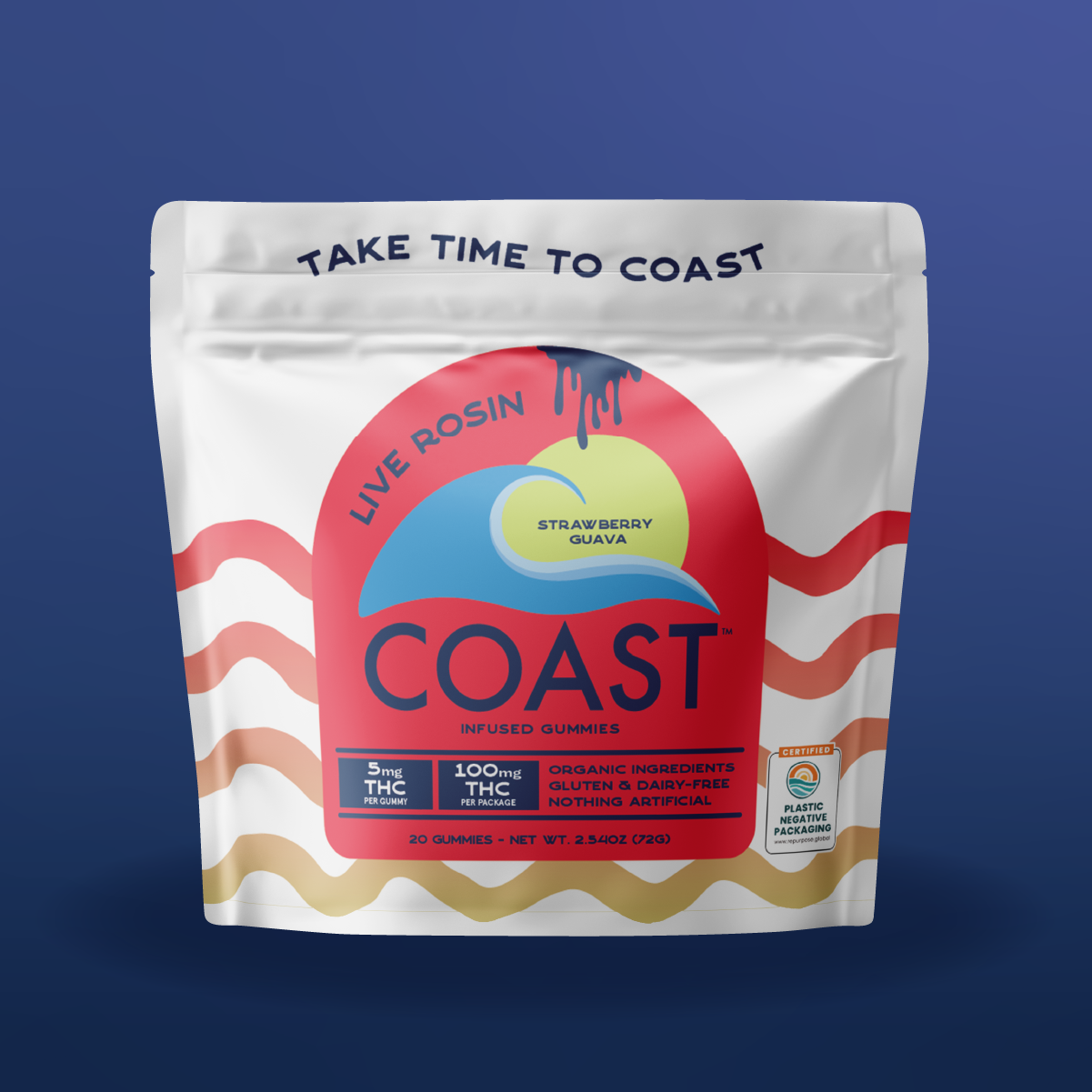 Photograph of product: COAST Oui'd Co. | Live Rosin I Strawberry Guava 100mg