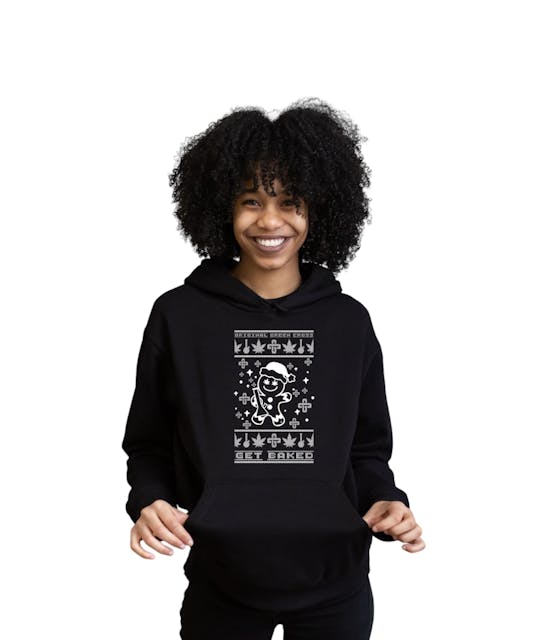 Photograph of product: GC Holiday Hoodie - Black (XXX Large) - 