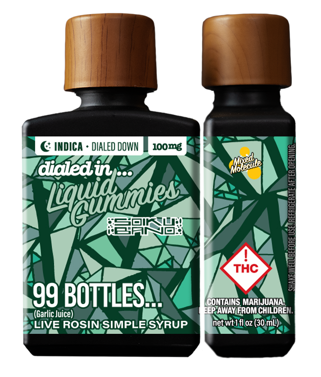 Photograph of product: Dialed In - Liquid Gummies - 99 Bottles - 100mg