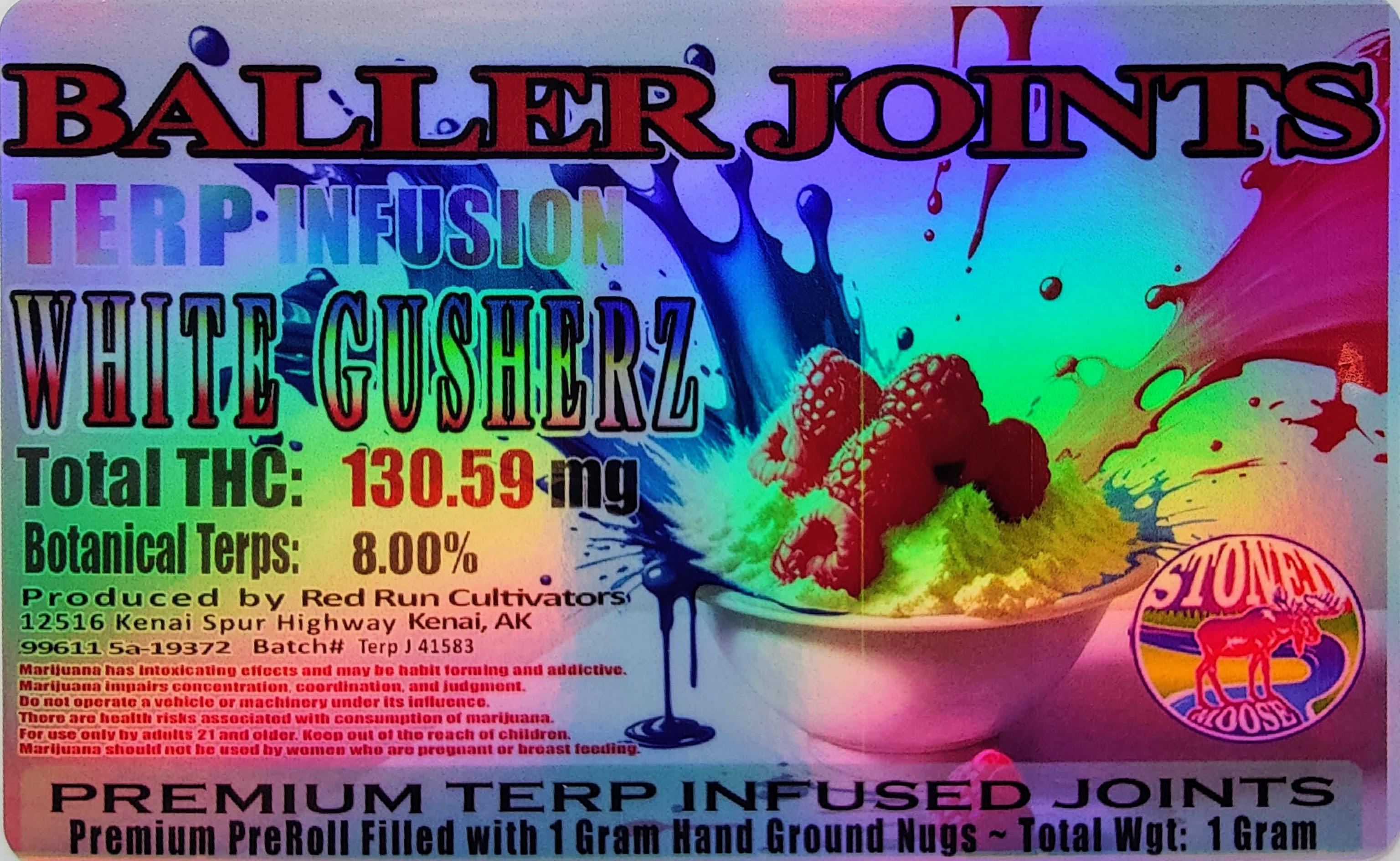 Photograph of product: White Gushers Terp Infused PR