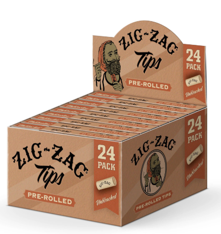 Photograph of product: Zig-Zag | Unbleached Prerolled Tips