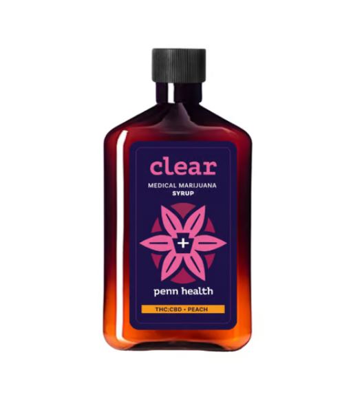 Photograph of product: Clear Syrup [1:1 TH-oui:CBD] (Peach)