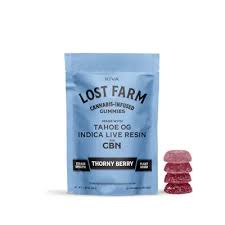 Photograph of product: Lost Farm Oui'd Live Resin Plus CBN Thorny Berry 100mg Gummies