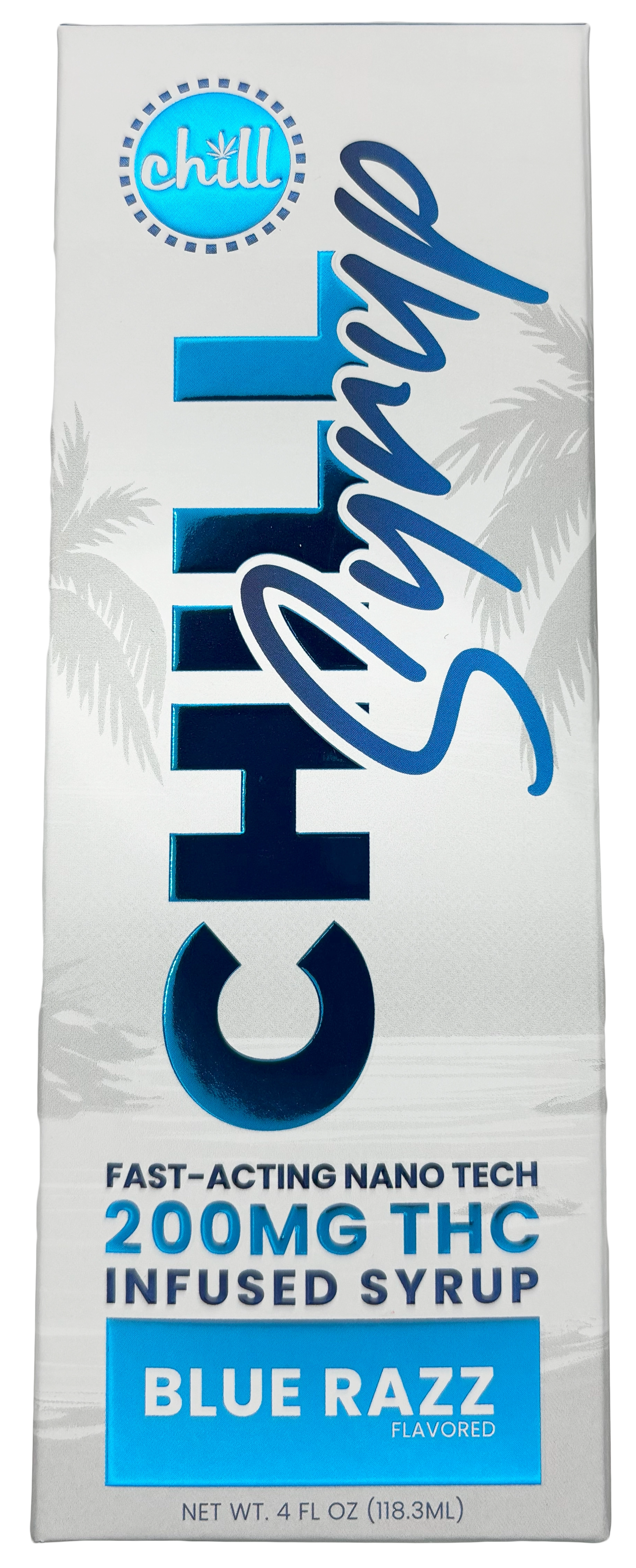 Photograph of product: Chill Medicated | Blue Razz | Syrup Tincture | 200mg TH-oui
