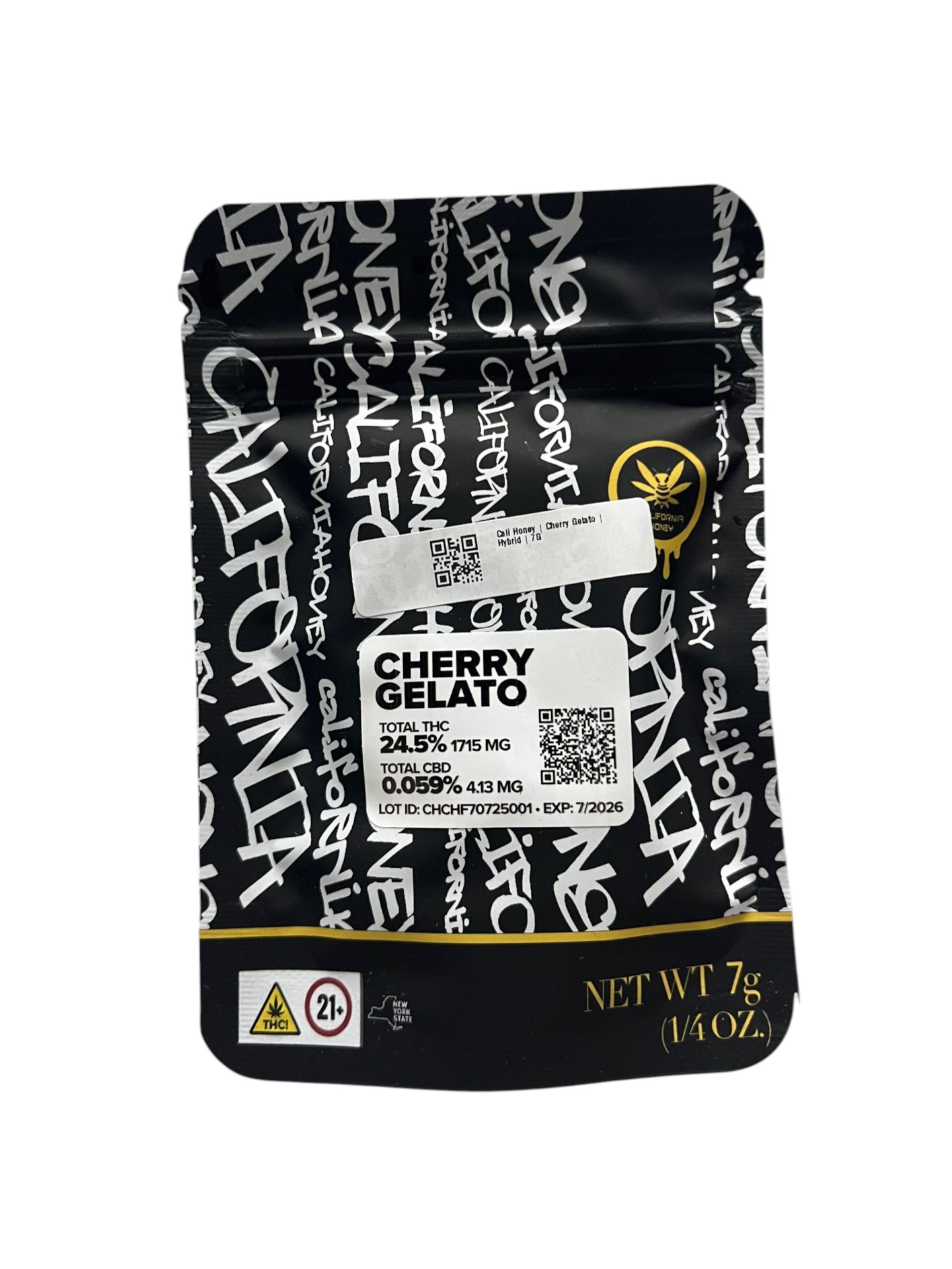 Photograph of product: Cali Honey | Cherry Gelato | Hybrid - 3.5g