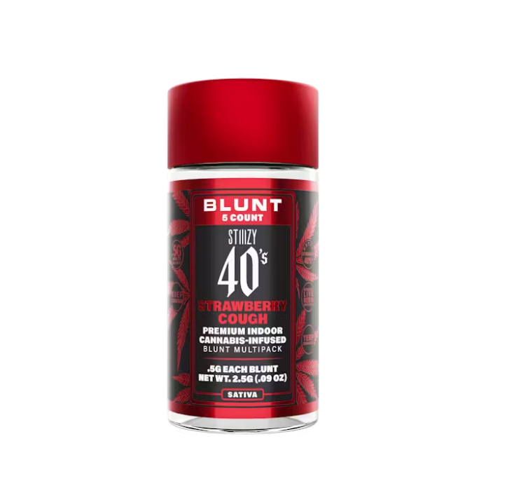 Photograph of product: STRAWBERRY COUGH .5G INFUSED MINI BLUNT 5 PACK