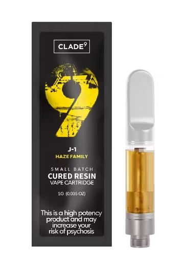 Photograph of product: Clade9 Disposable Vape Cured Resin- J1