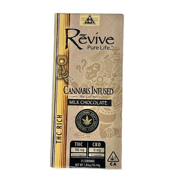 Photograph of product: Rosin Infused Milk Chocolate Bar - 100 mg - 