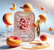 Photograph of product: Peach Ringz Cart | 1g | Dom