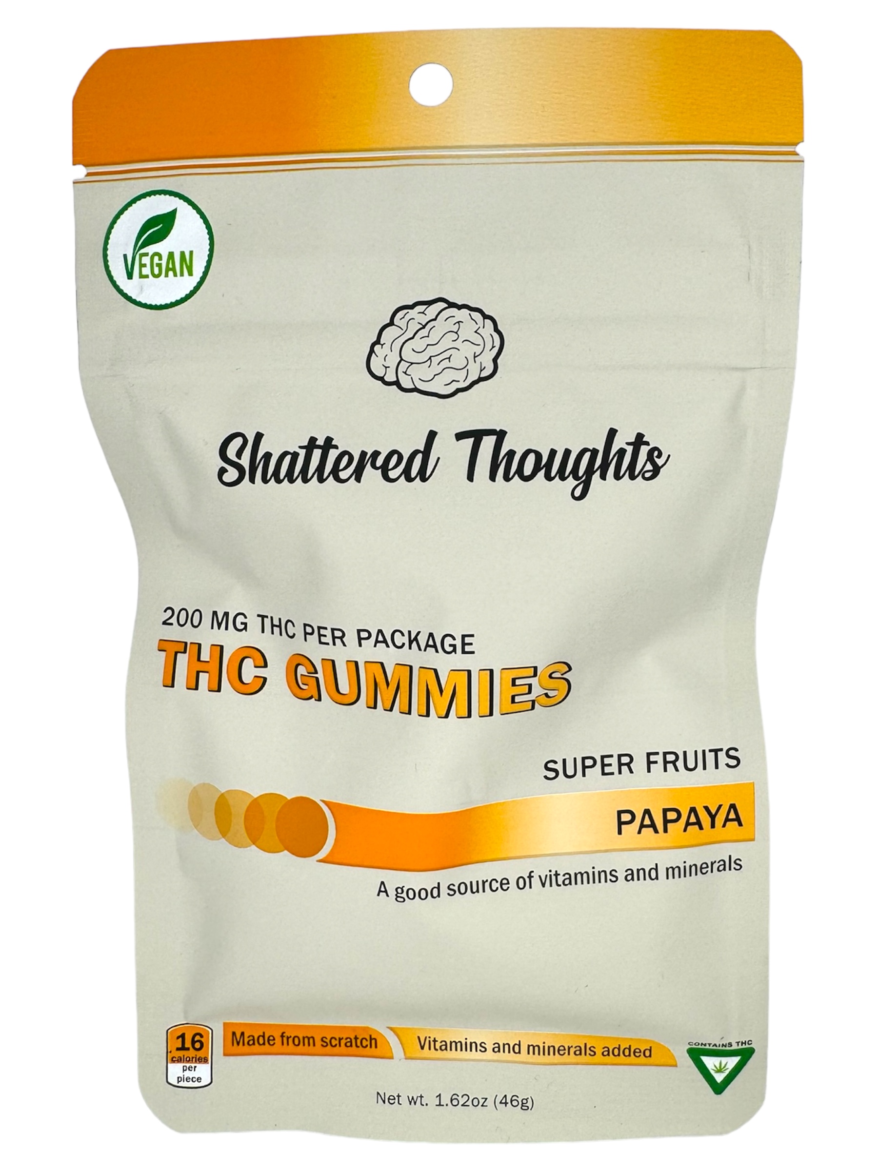 Photograph of Product: 200mg Papaya Gummies