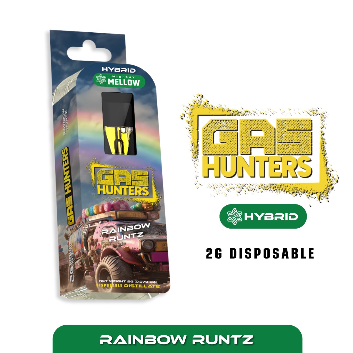 Photograph of product: Rainbow Runtz | 2G Disposable Vape