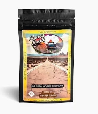 Photograph of product: Stoney Road - 100mg - Milk Chocolate Bar
