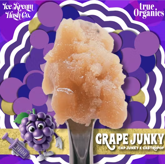 Photograph of Product: ICE KREAM HASH CO. LIVE ROSIN | GRAPE JUNKY