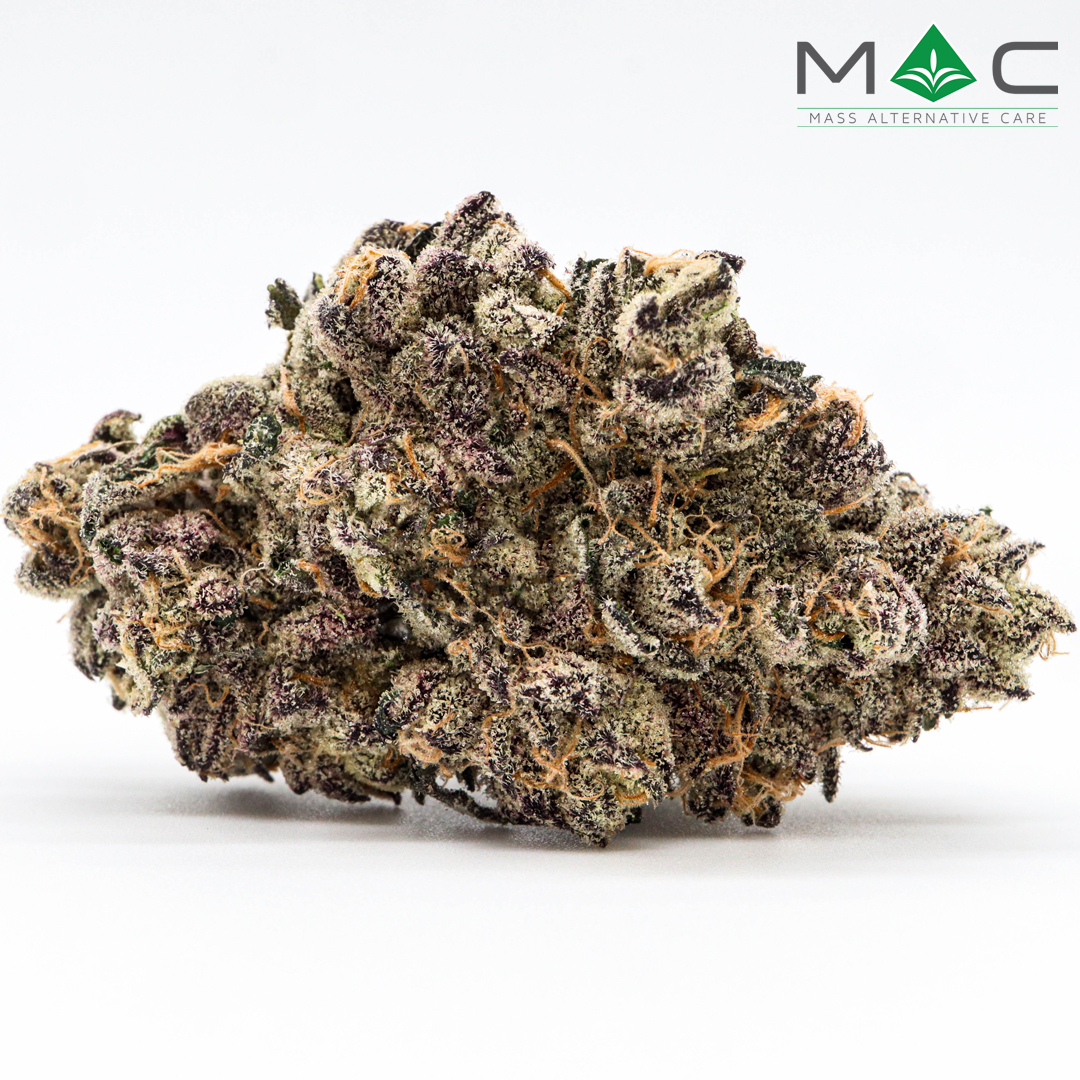 Photograph of product: Grape Zorilla 1/8 25.91% TAC 2.62% Terpenes - 3.5g