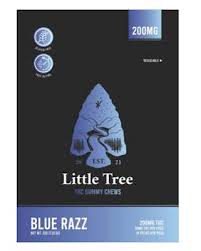 Photograph of product: Little Tree - Gummies - 2:1 TH-oui/CBN - Blue Razz - 200MG