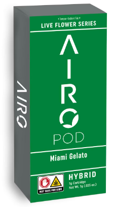 Photograph of product: Airo - Miami Gelato Vape Cart 1g