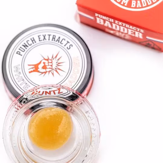 Photograph of product: Punch Extracts White Runtz Badder 1g