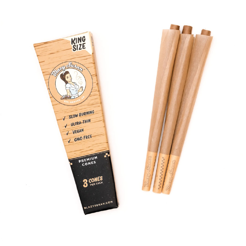 Photograph of product: Blazy Susan - Unbleached Paper Cones King Size 3pk