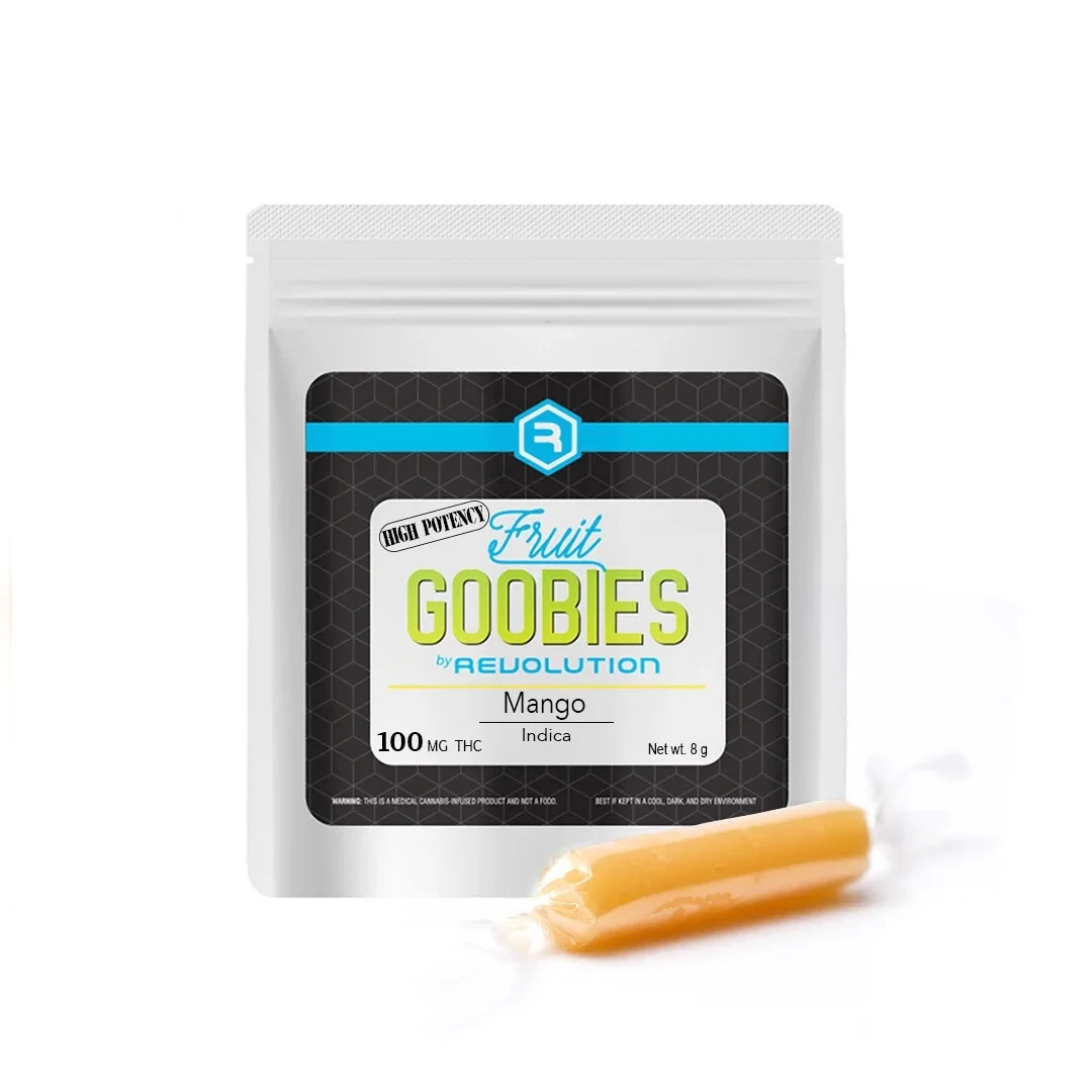 Photograph of product: REVOLUTION Goobies 100mg: Mango 1pc