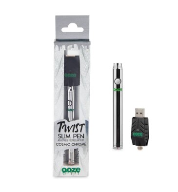 Photograph of product: Ooze Slim Twist Vape Pen 510 Thread - Cosmic Chrome