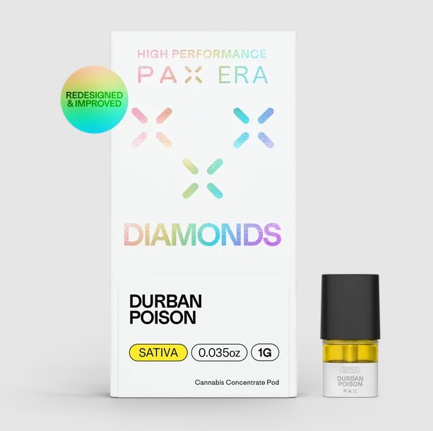 Photograph of product: Durban Poison Liquid Diamonds Pod 1g (TAX INCLUDED)
