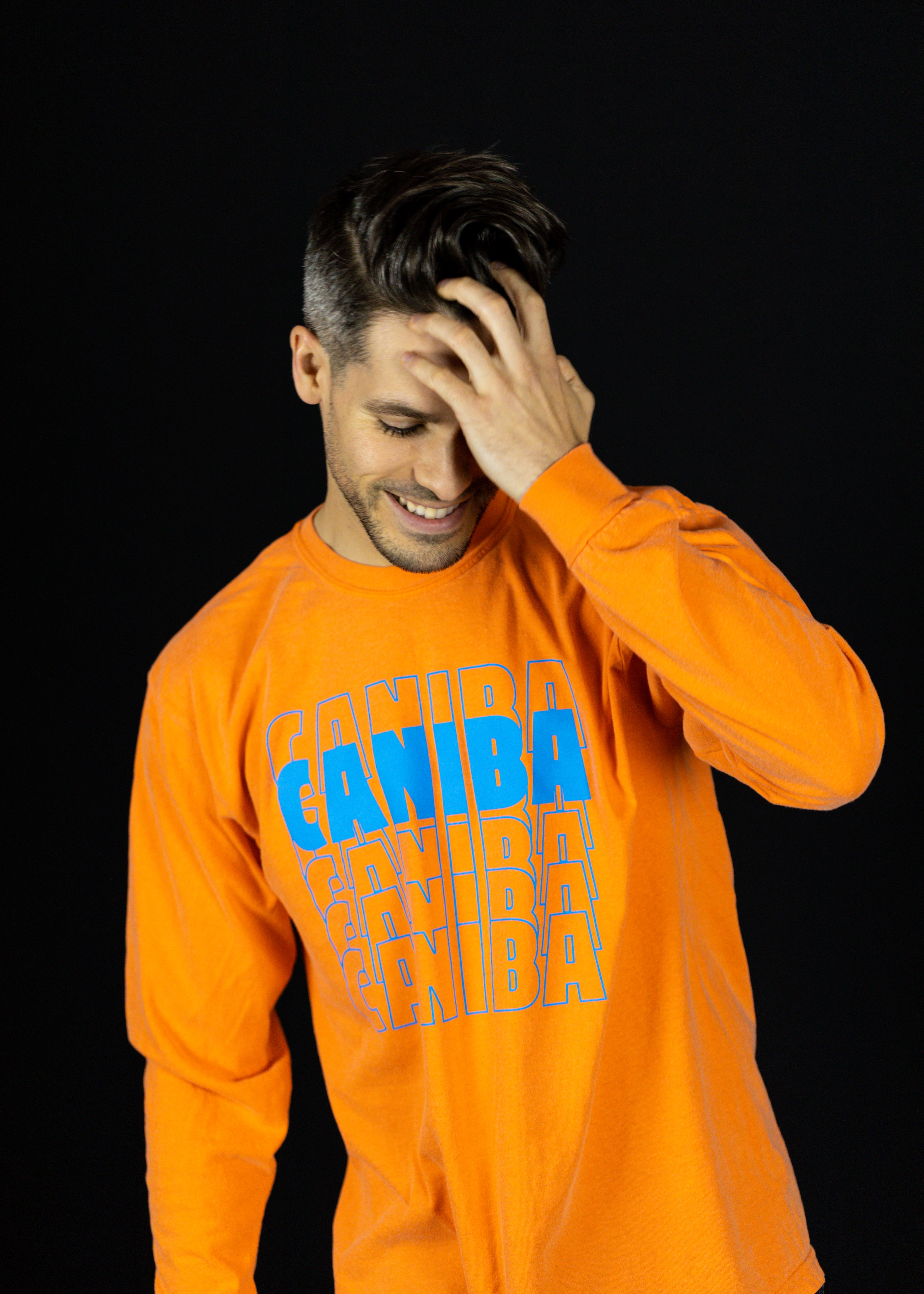 Photograph of product: Long Sleeve. XL. Orange. Caniba