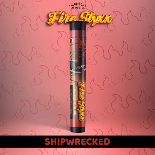 Photograph of product: Glorious Oui'd Co. Fire Styxx Infused Pre Roll Shipwrecked