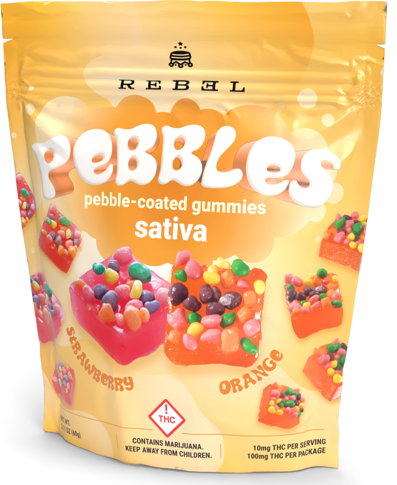 Photograph of product: Rebel "Pebbles" Gummies: Oui'd