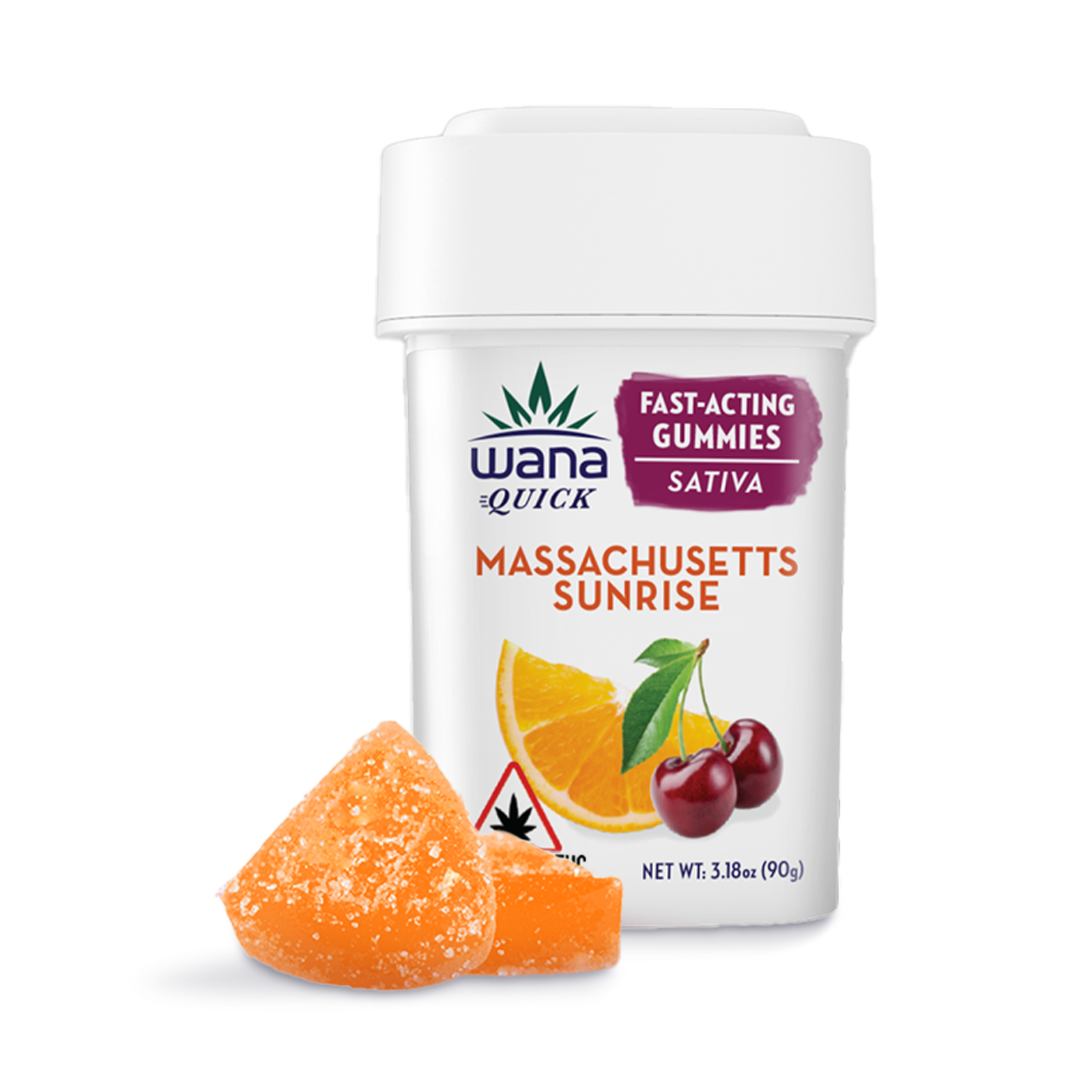 Photograph of product: Massachusetts Sunrise Fast-Acting Gummies (Sativa) 20-pack