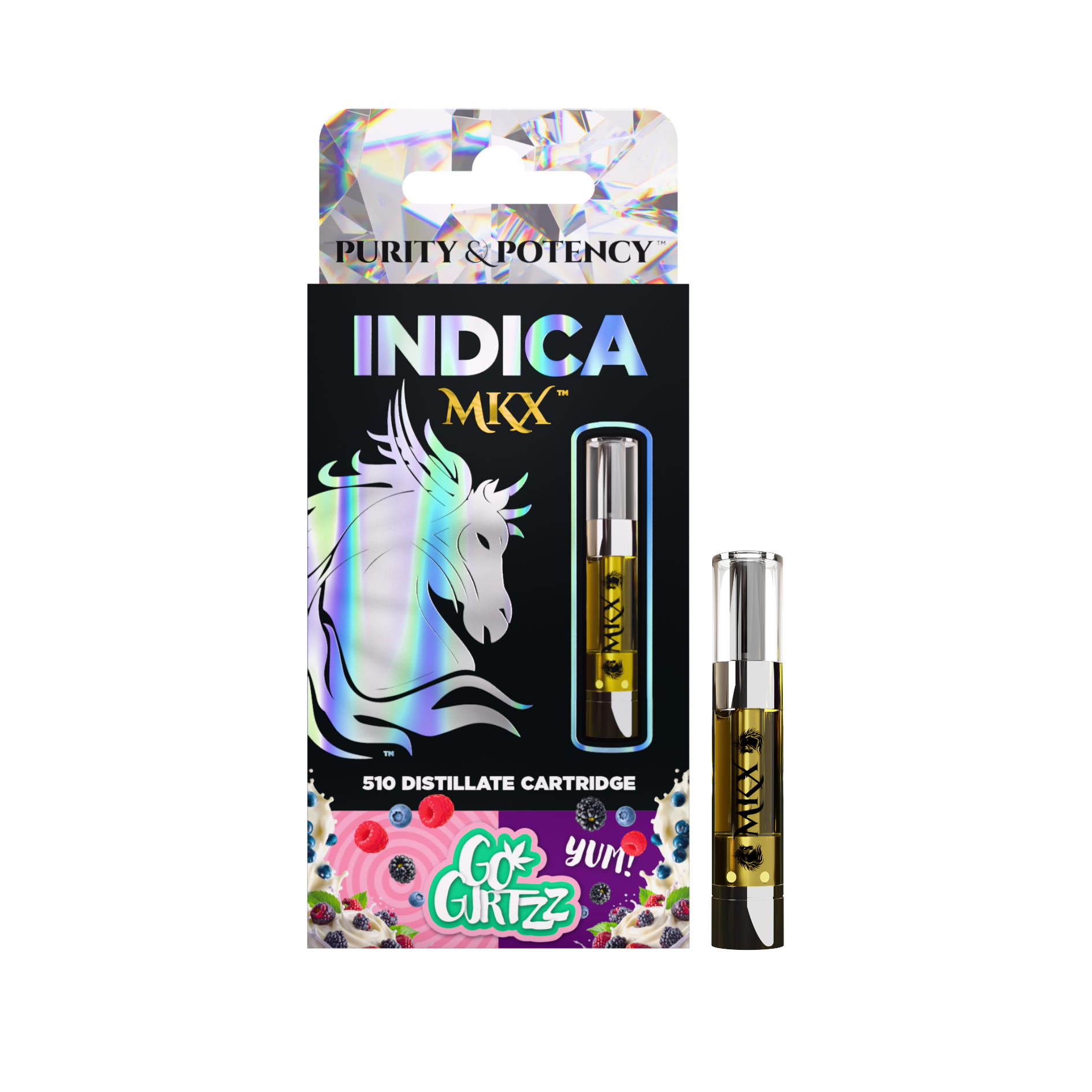 Photograph of product: MKX 1 Gram 510 Thread Carts - Go Gurtzz (Indica)