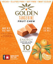 Photograph of product: Golden Fruit Chew | 10pk Tangerine - Oui'd