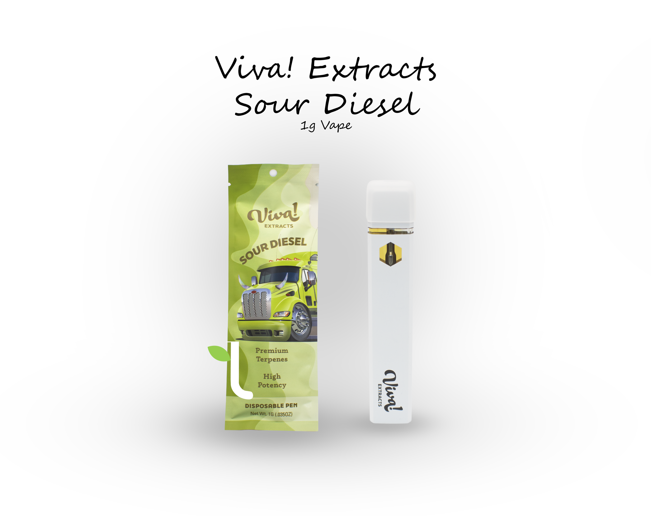 Photograph of product: Viva Extracts | Sour Diesel Vape