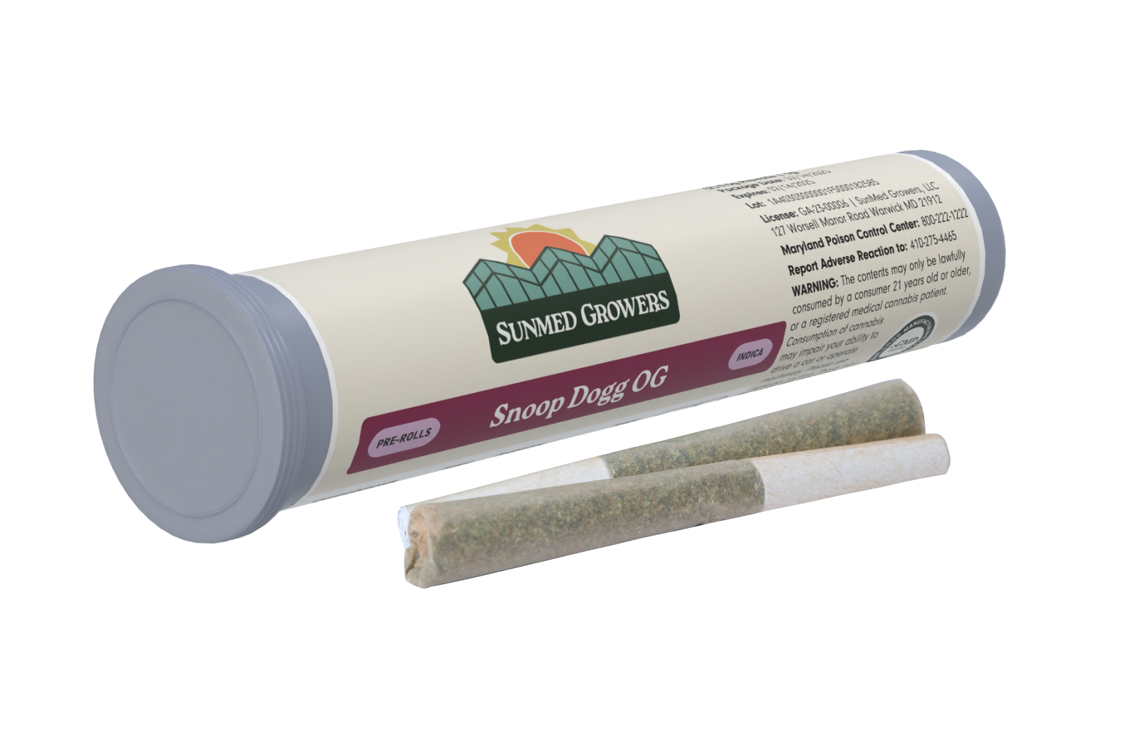 Photograph of Product: Sunmed Snoop Dogg OG Pre-Roll (2 X 0.5g) 1g