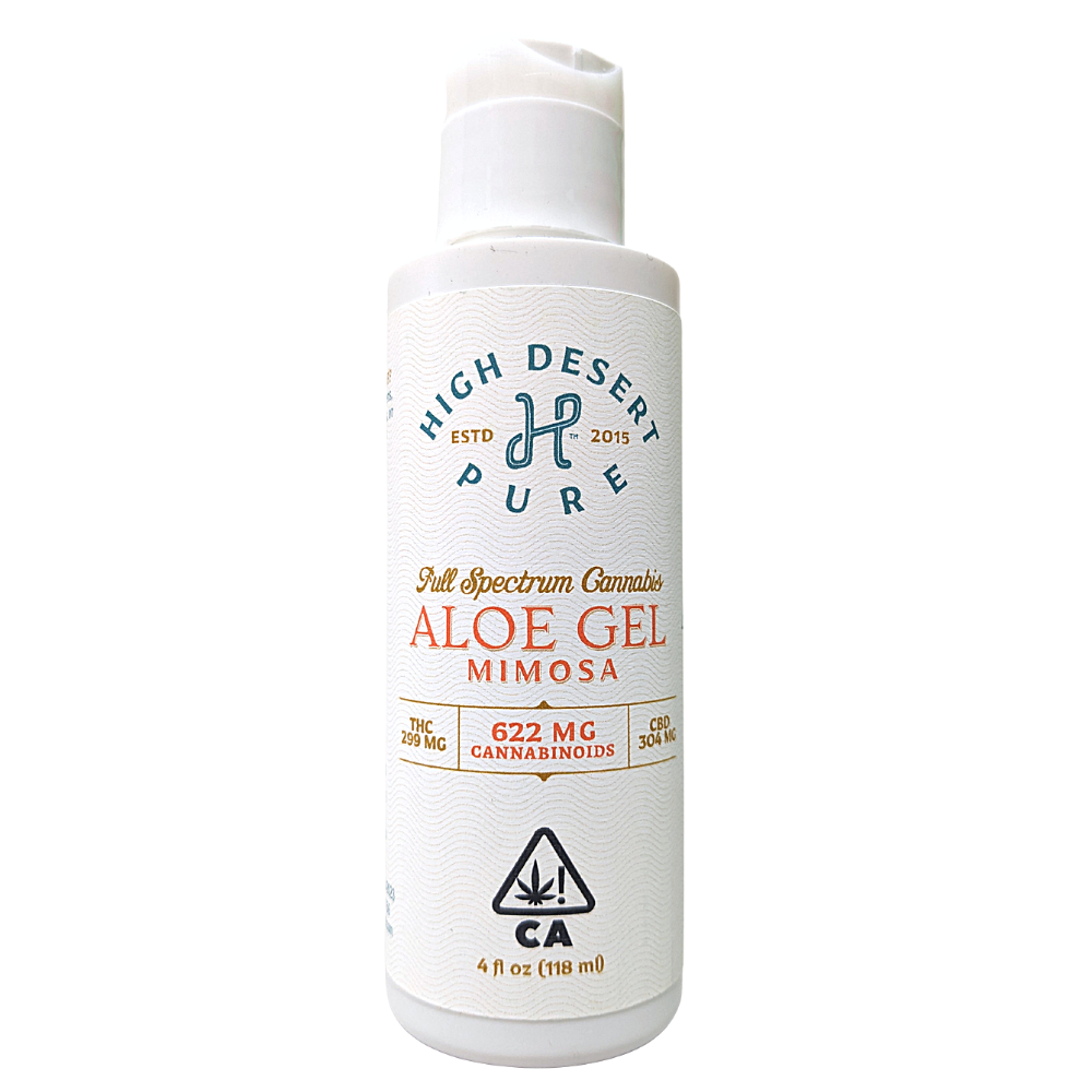 Photograph of product: High Desert Pure Aloe Vera Gel 1:1 600mg - Mimosa