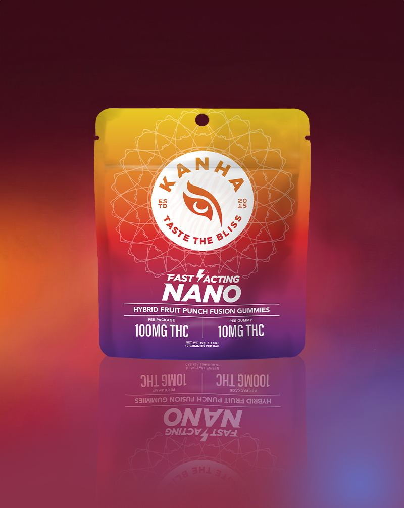 Photograph of product: Kanha Fruit Punch Fusion Hybrid Gummies