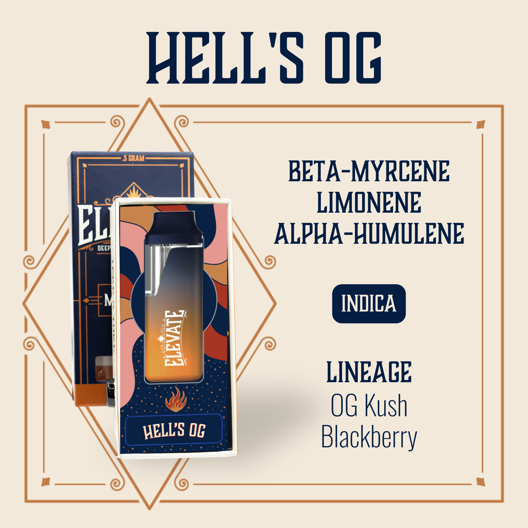 Photograph of product: Hell's OG AIO Disposable