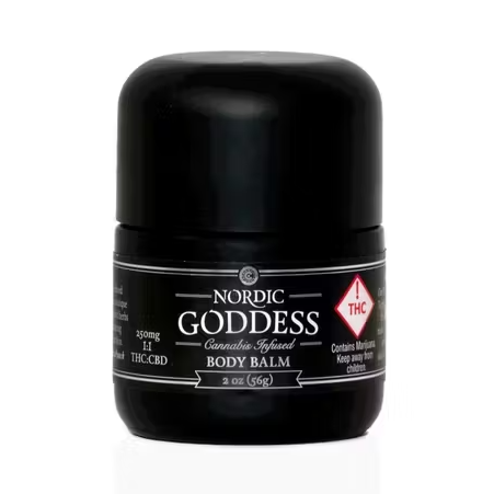 Photograph of product: Nordic Goddess 1:1 CBD/TH-oui 56g Body Balm